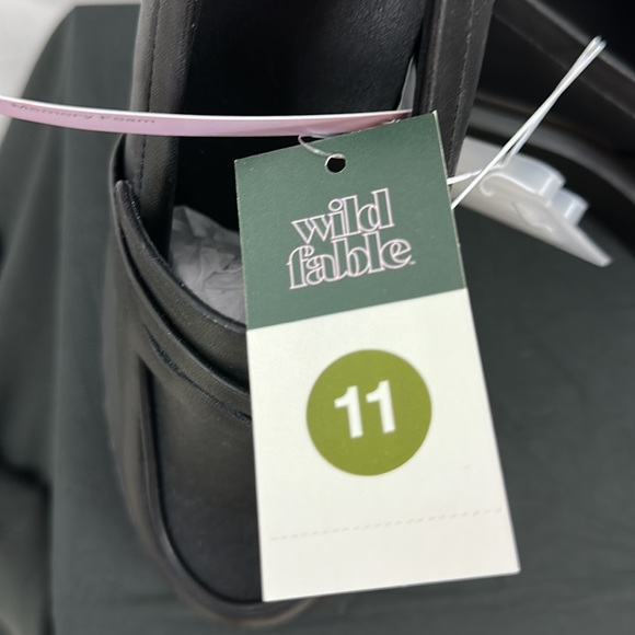 Wild fable Black Lacey Platform Loafer Size 11 - Picture 7 of 7